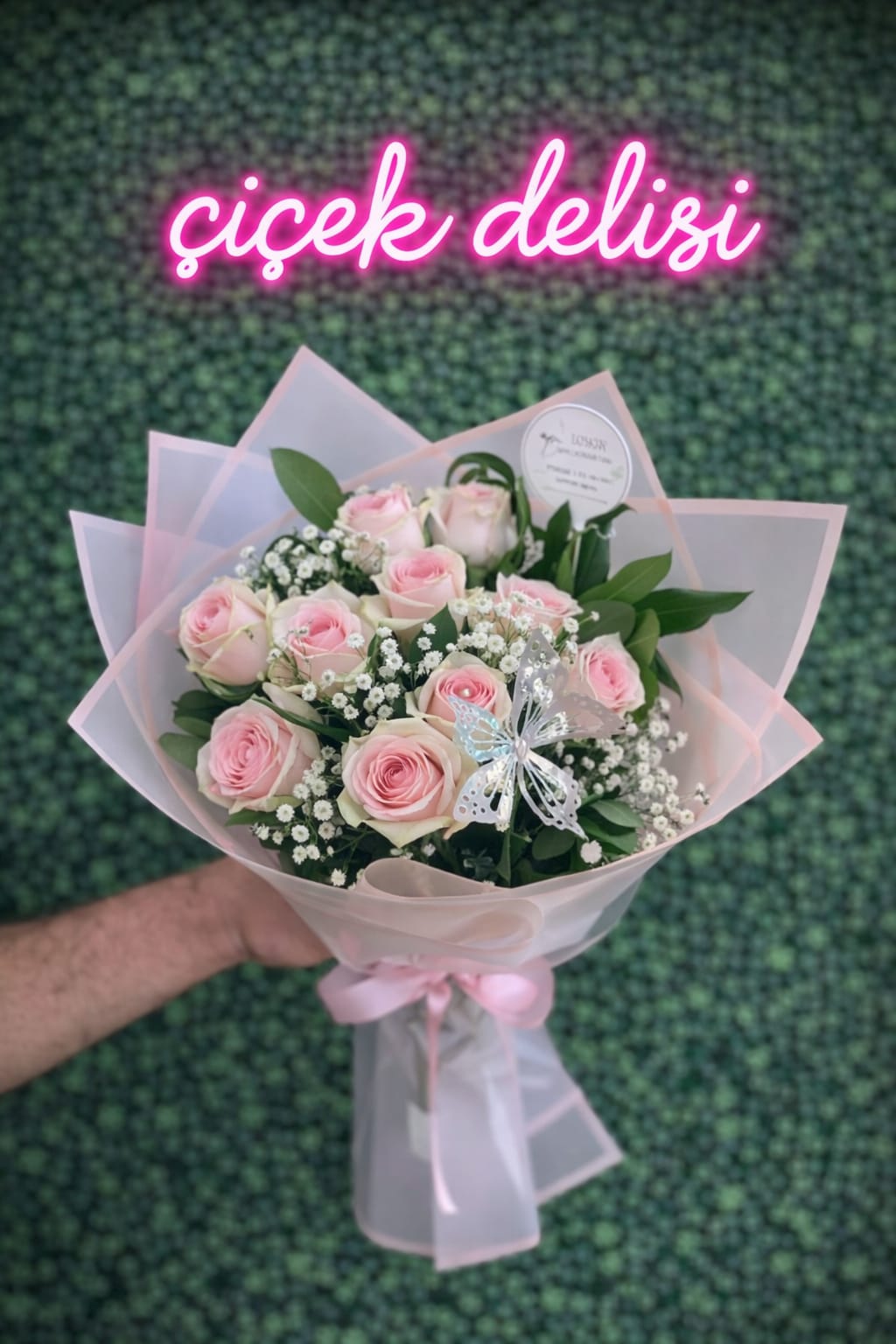 Pembe �thal G�l Buketi